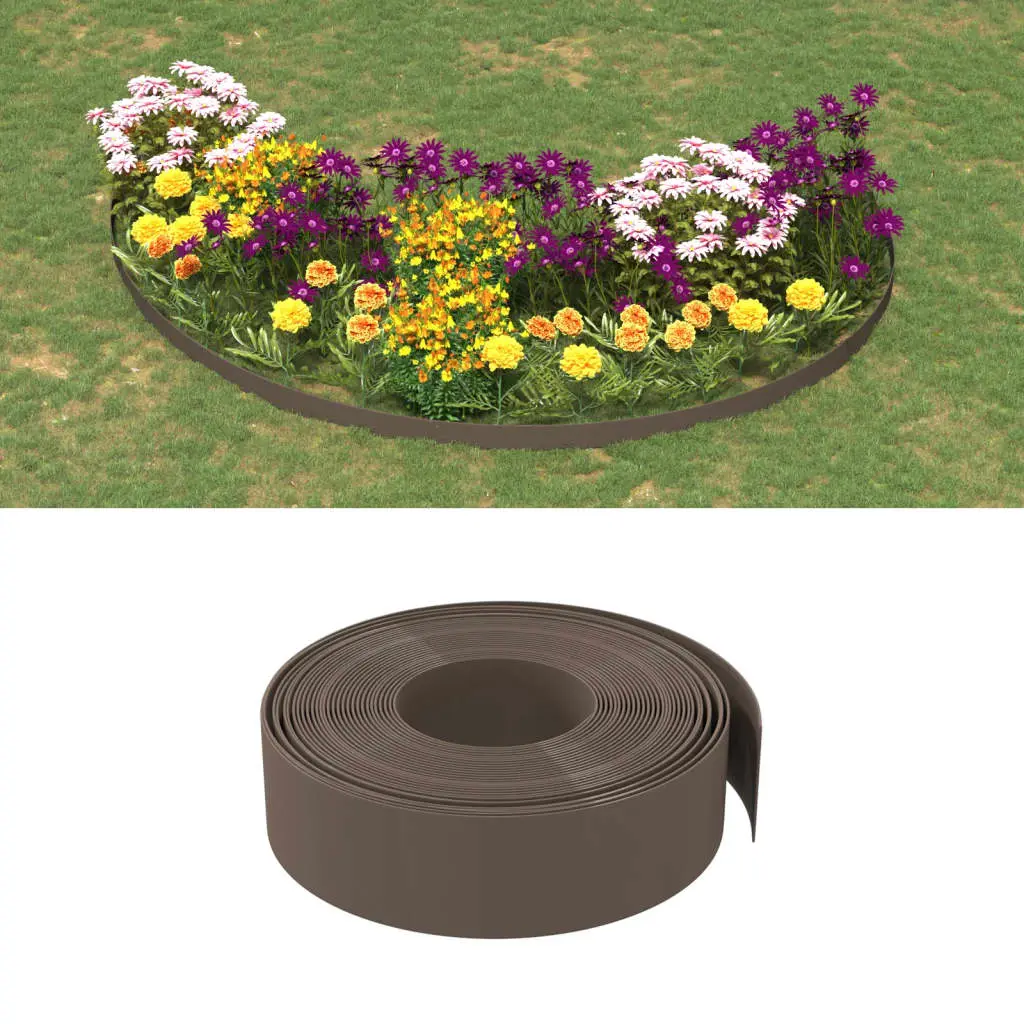 Lot de 4 bordure de jardin brun 10 X 15 cm – Prolenta Premium