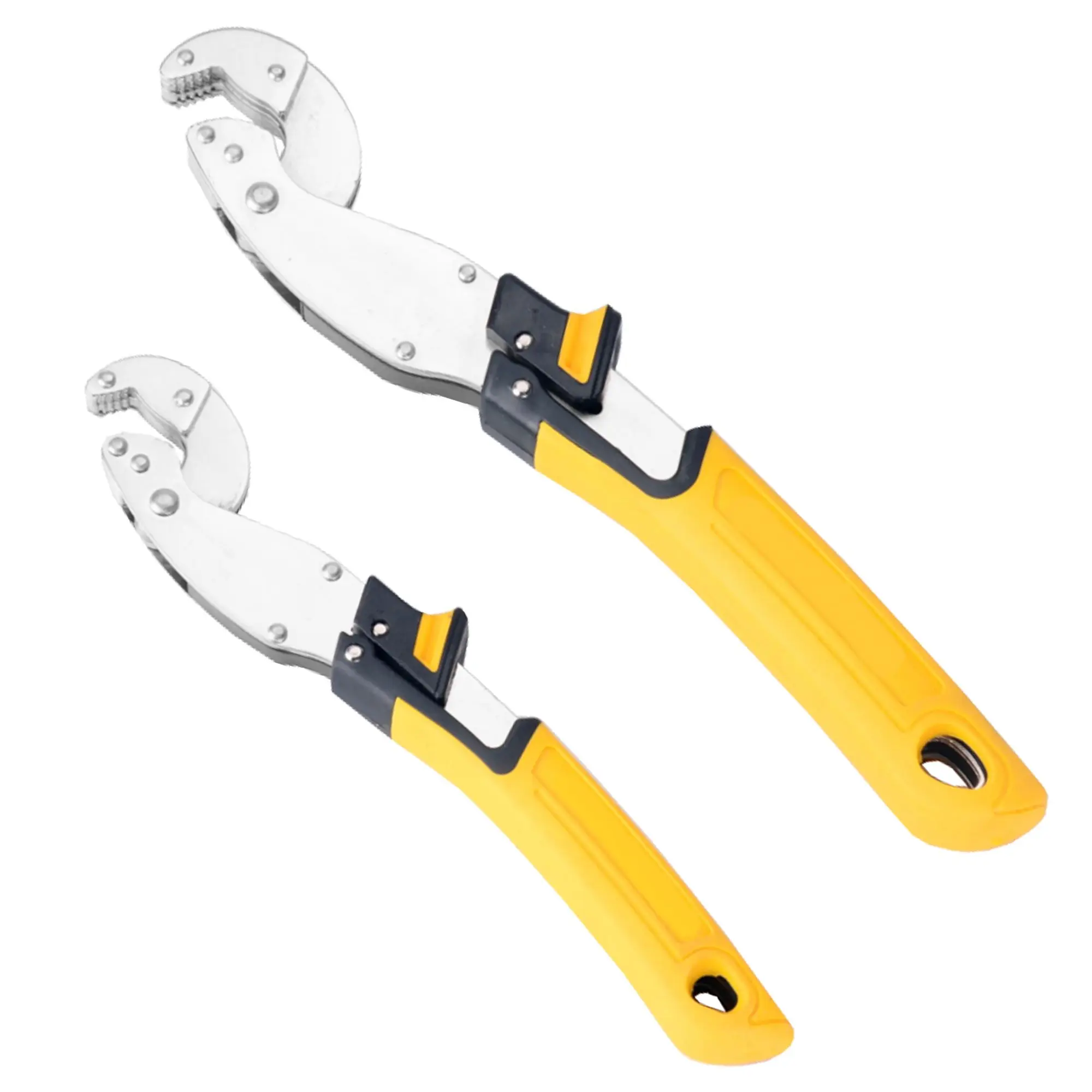 Lot de 2 Pince Multiprise FISHTEC 13-24 mm et 10-19 mm Jaune