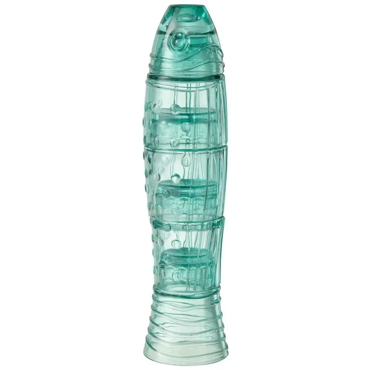 Lot de 4 Verres Design «Poisson» 36cm Bleu Azur