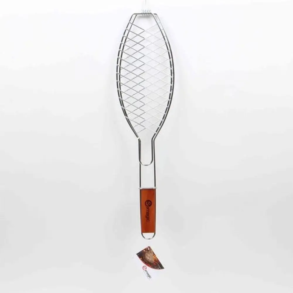 Grille poisson à manche bois l.13,3 x L.55 Naterial
