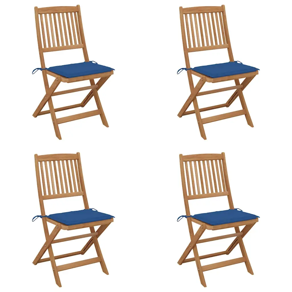 Lot de 4 Chaise bois composite Bellavary Bleu 48,5 X 57 X 91 cm – P87209B