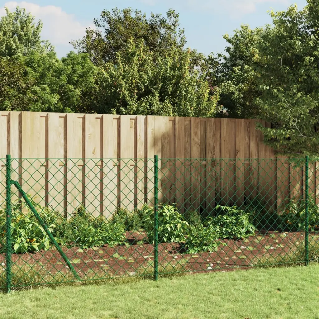 Grillage Souple Galvanisé Propriété Enclos Animaux Vert 1,4x10m