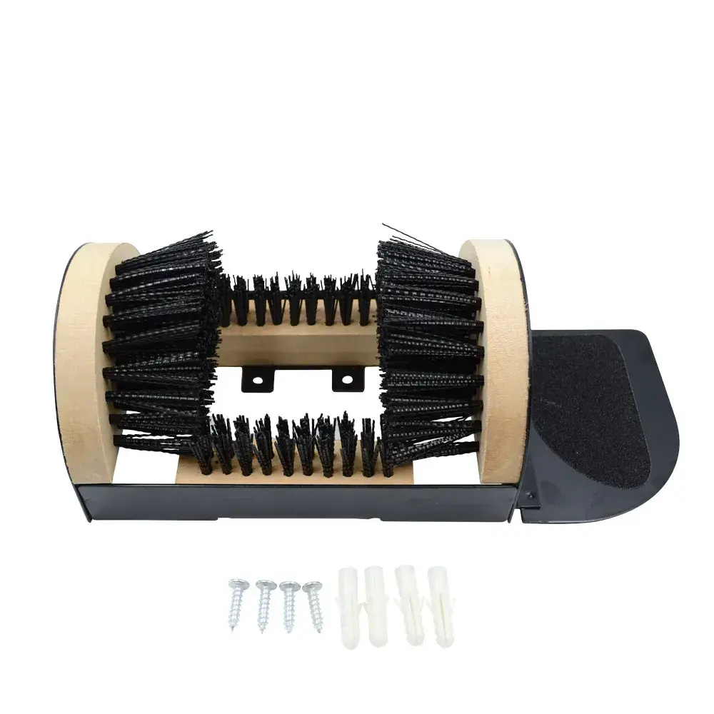 Gratte bottes 4 brosses nylon rigide 23x15cm + repose bien