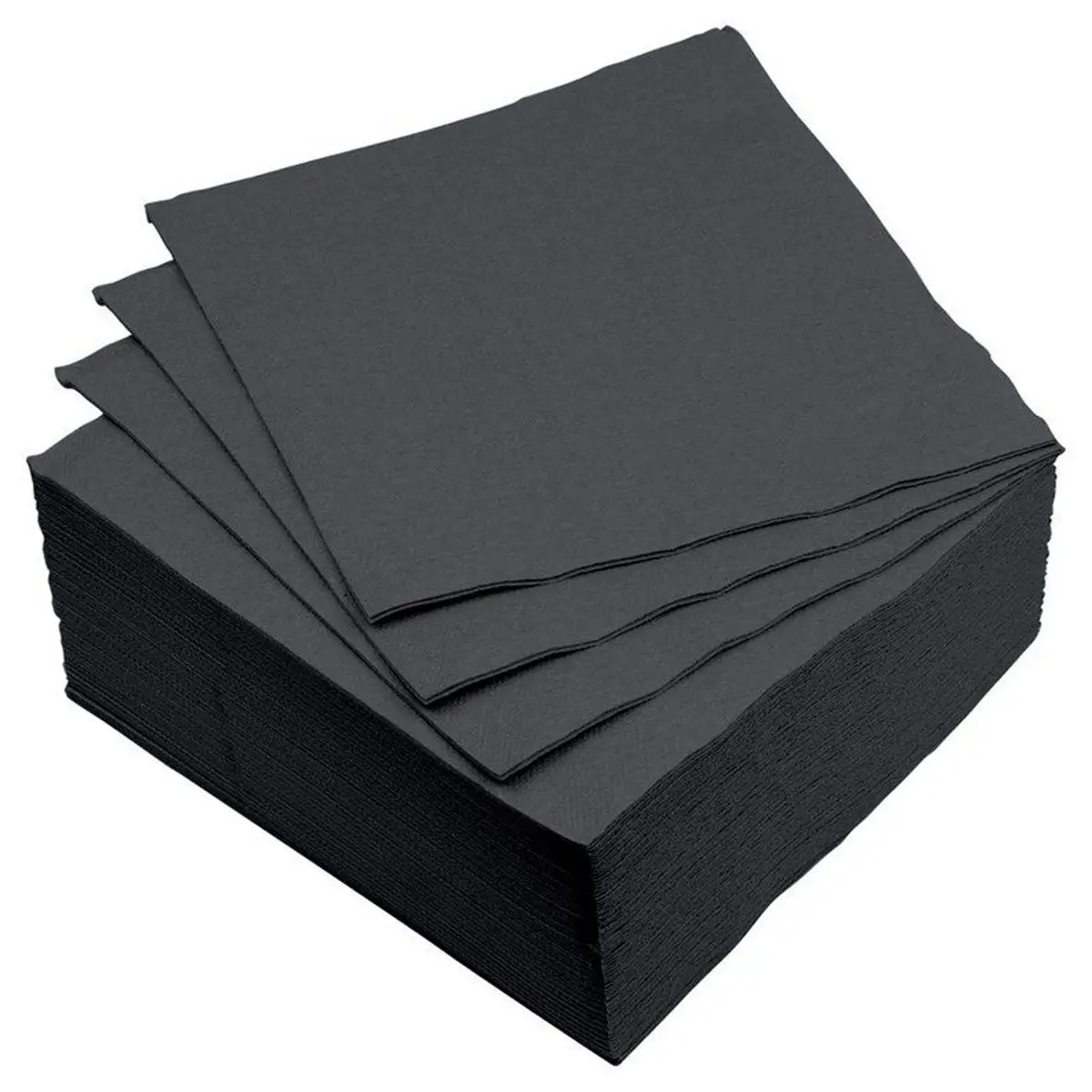 Lot de 40 Serviettes en Papier «Vitamine» 25x25cm Noir
