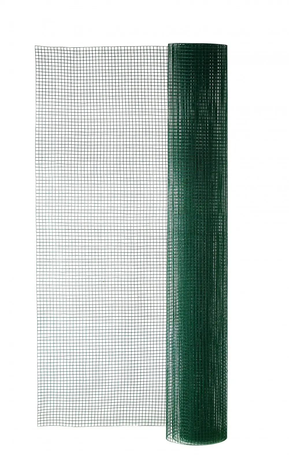 Grillage pour animaux soudé vert, H.1.5 x L.5 m, maille H.12 x l.12.7 mm Centrale Brico