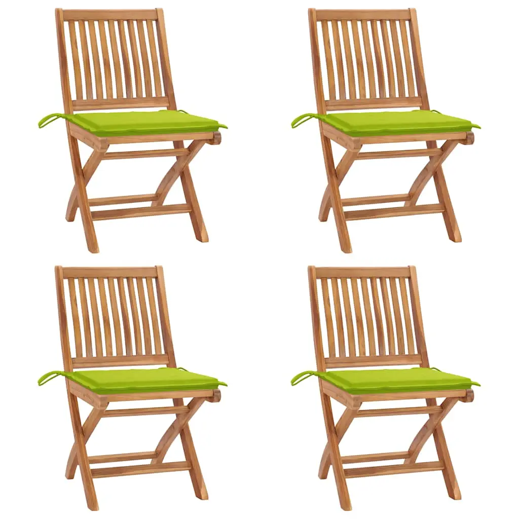 Lot de 4 Chaise bois composite Meindert Vert 46,5 X 58 X 88 cm – P87209V