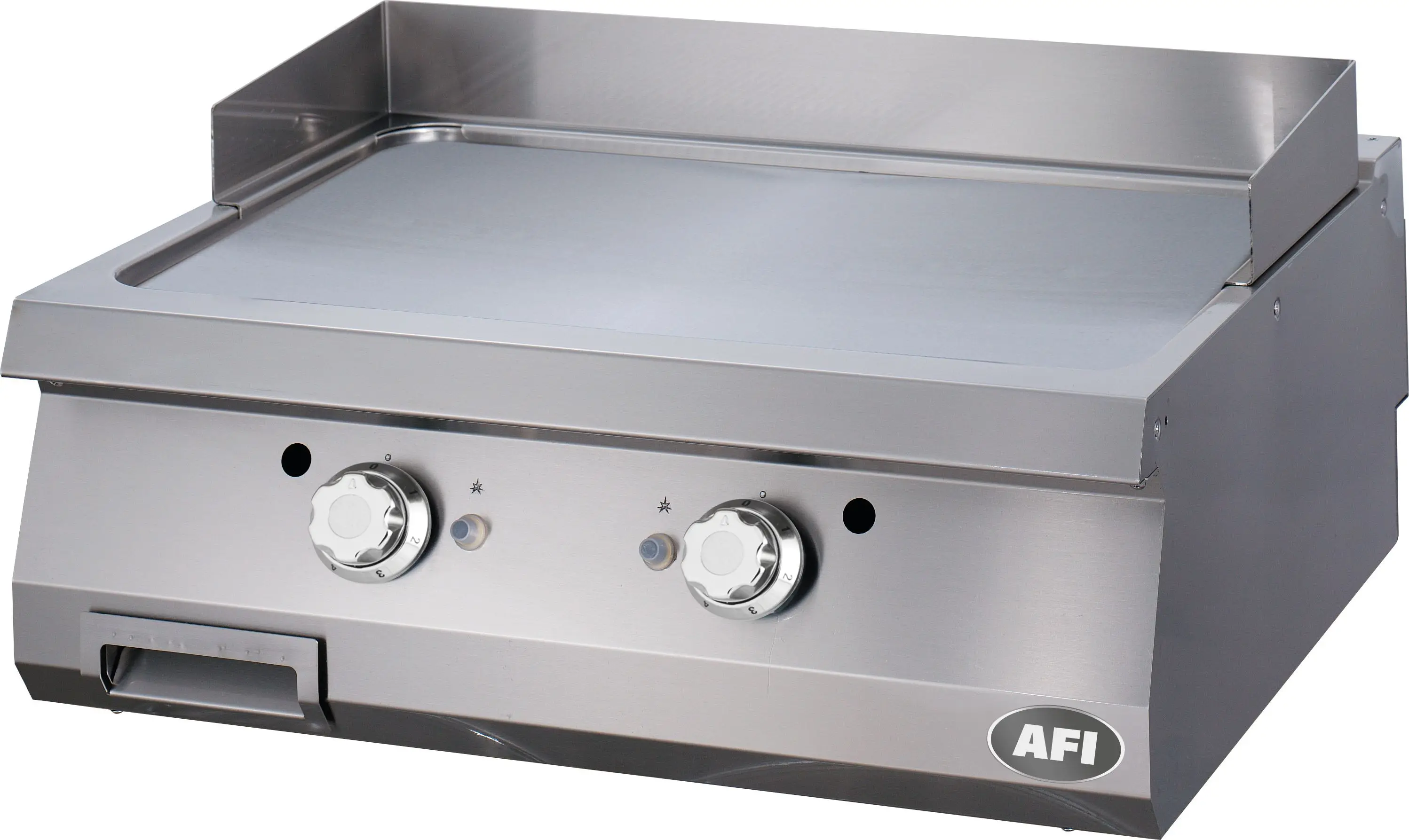 Grill Gaz à Poser Plaque Double Lisse en Acier Carbone OU Chrome