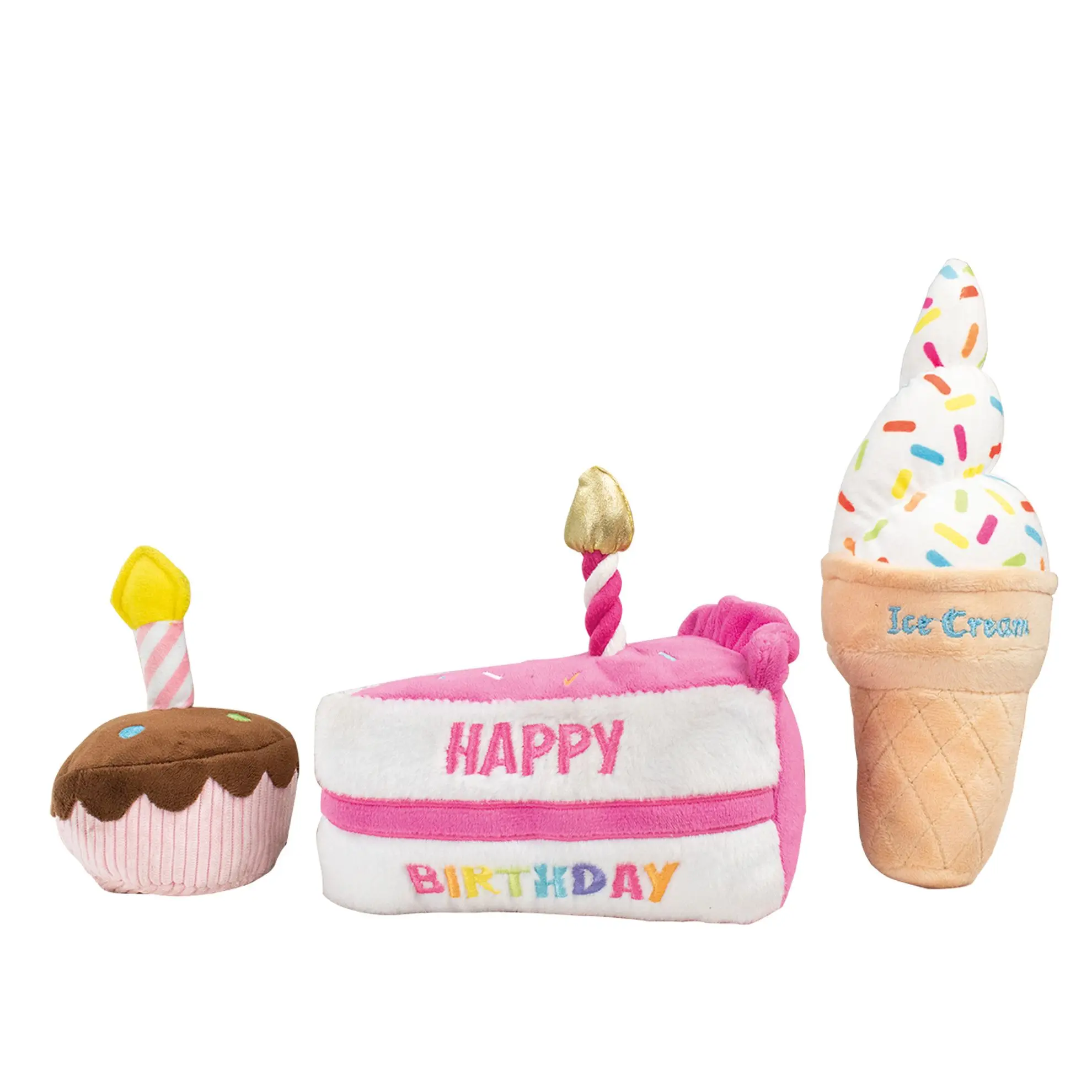 Lot de 3 peluches «Birthday» DOOGY