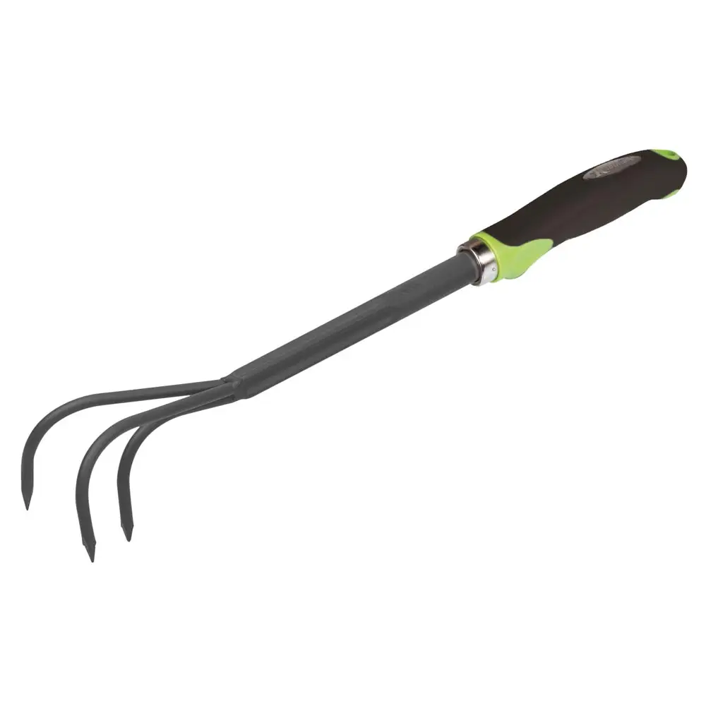 Griffes à 3 dents acier revêtement antirouille manche ergonomique