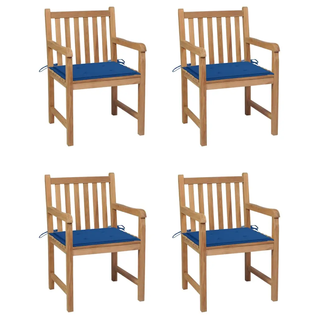 Lot de 4 Chaise bois composite Breckenridge bleu royal 58 X 60 X 90 cm – P87209B
