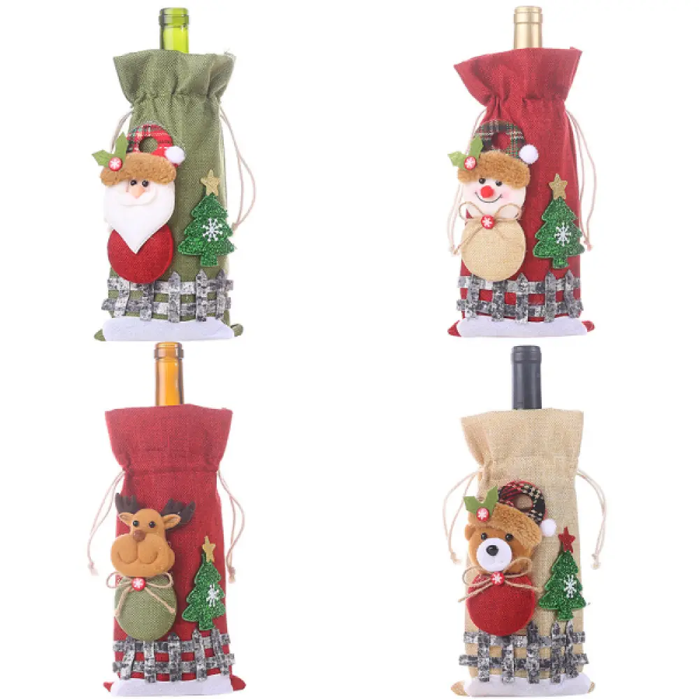Lot de 4 décorations de Noël Décorations de Noël Décorations de table bonhomme de neige de Noël Cadeaux de Noël