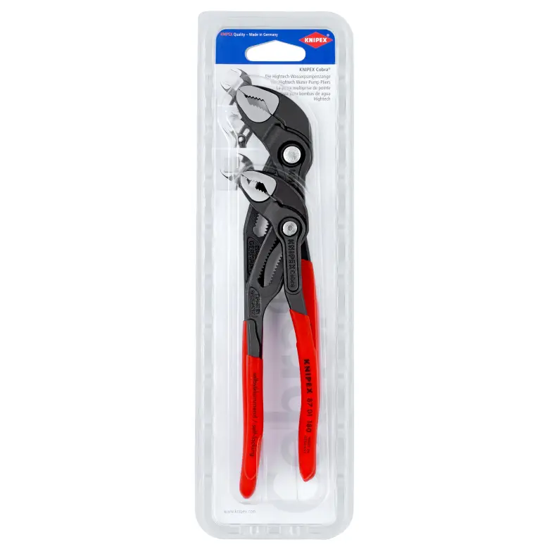 Lot de 2 pinces Cobra 180 et 250mm – KNIPEX – 00 31 20 V01