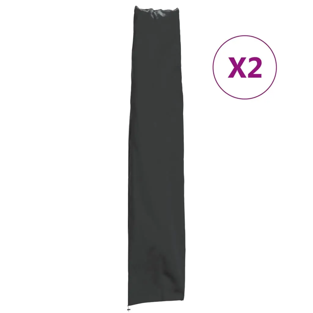 Lot de 2 Housses de parapluie de jardin – Housses de protection 170×28/32 cm 420D