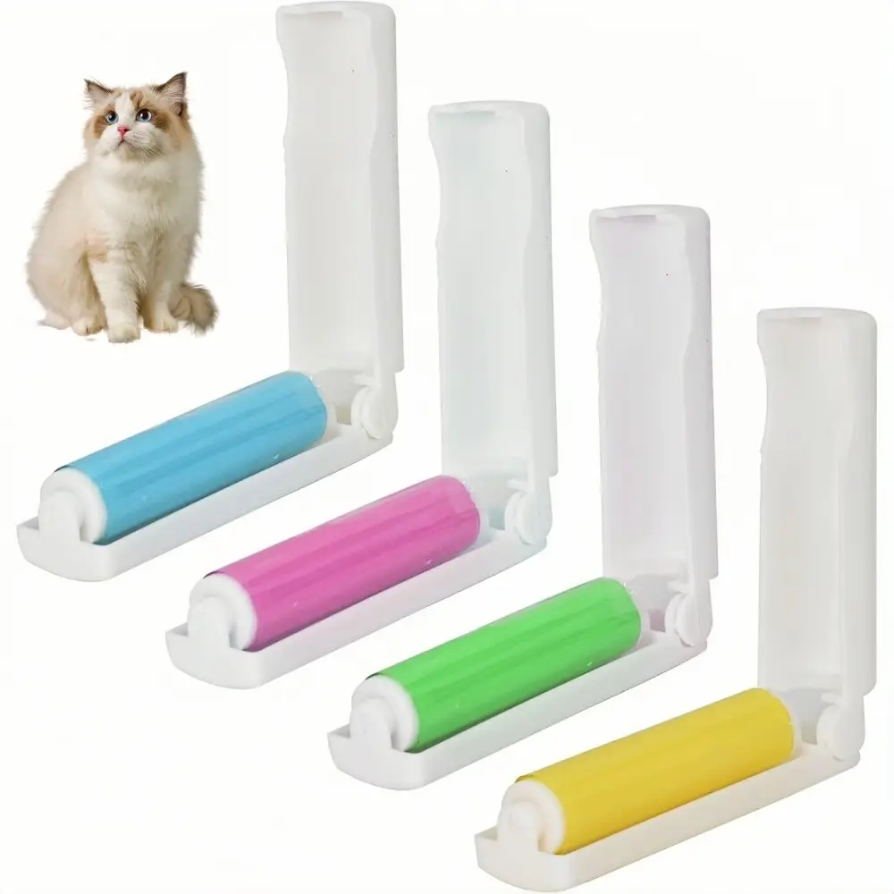 Lot de 4 rouleaux anti – peluches pour animaux de compagnie DtopbuyAge