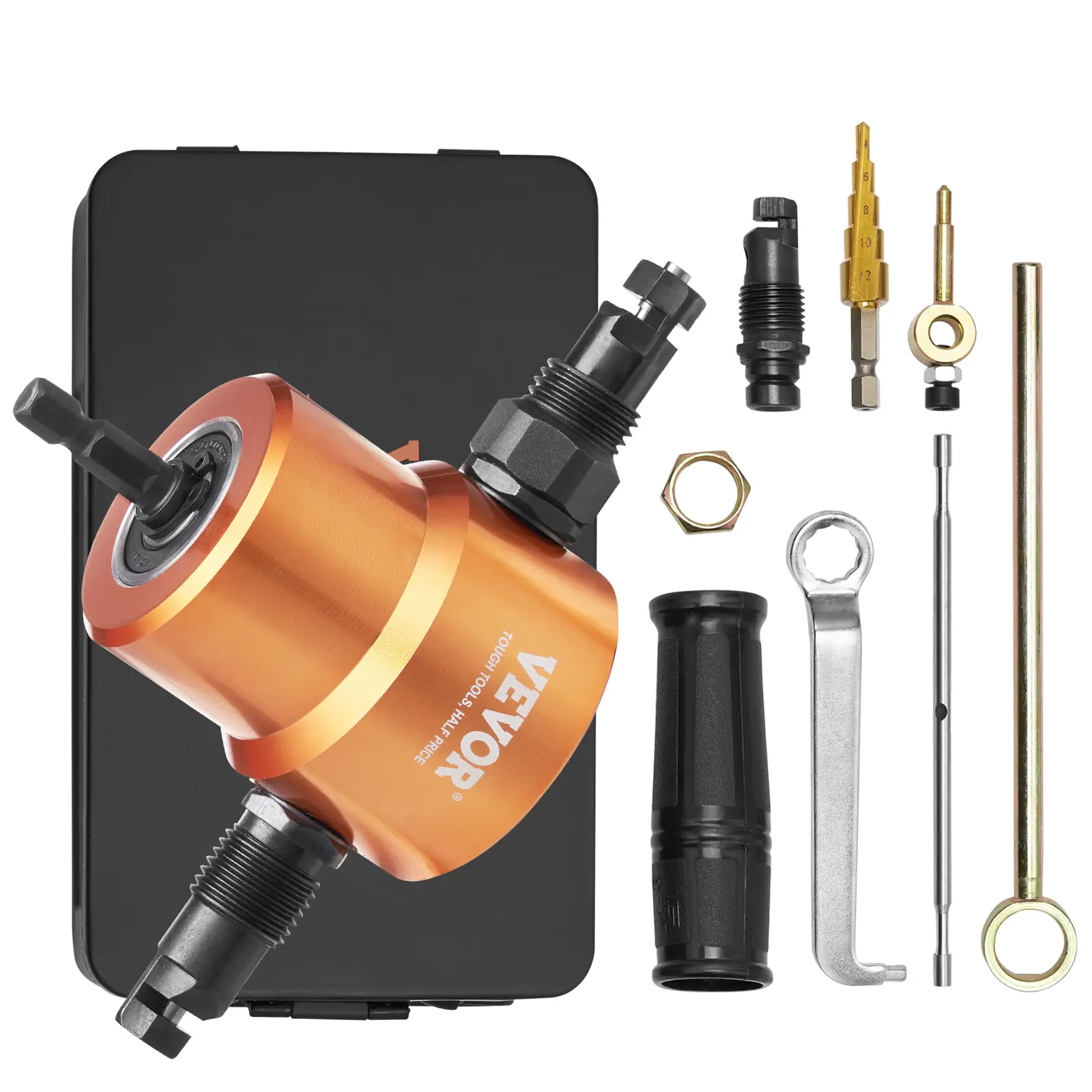 VEVOR Grignoteuse tôle double tête rotative 360°, 1500