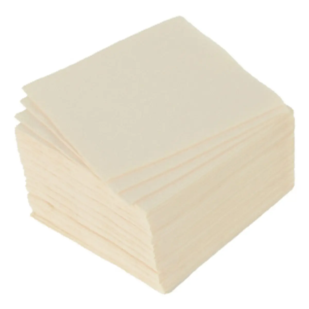 Lot de 40 Serviettes en Papier «Vitamine» 25x25cm Crème