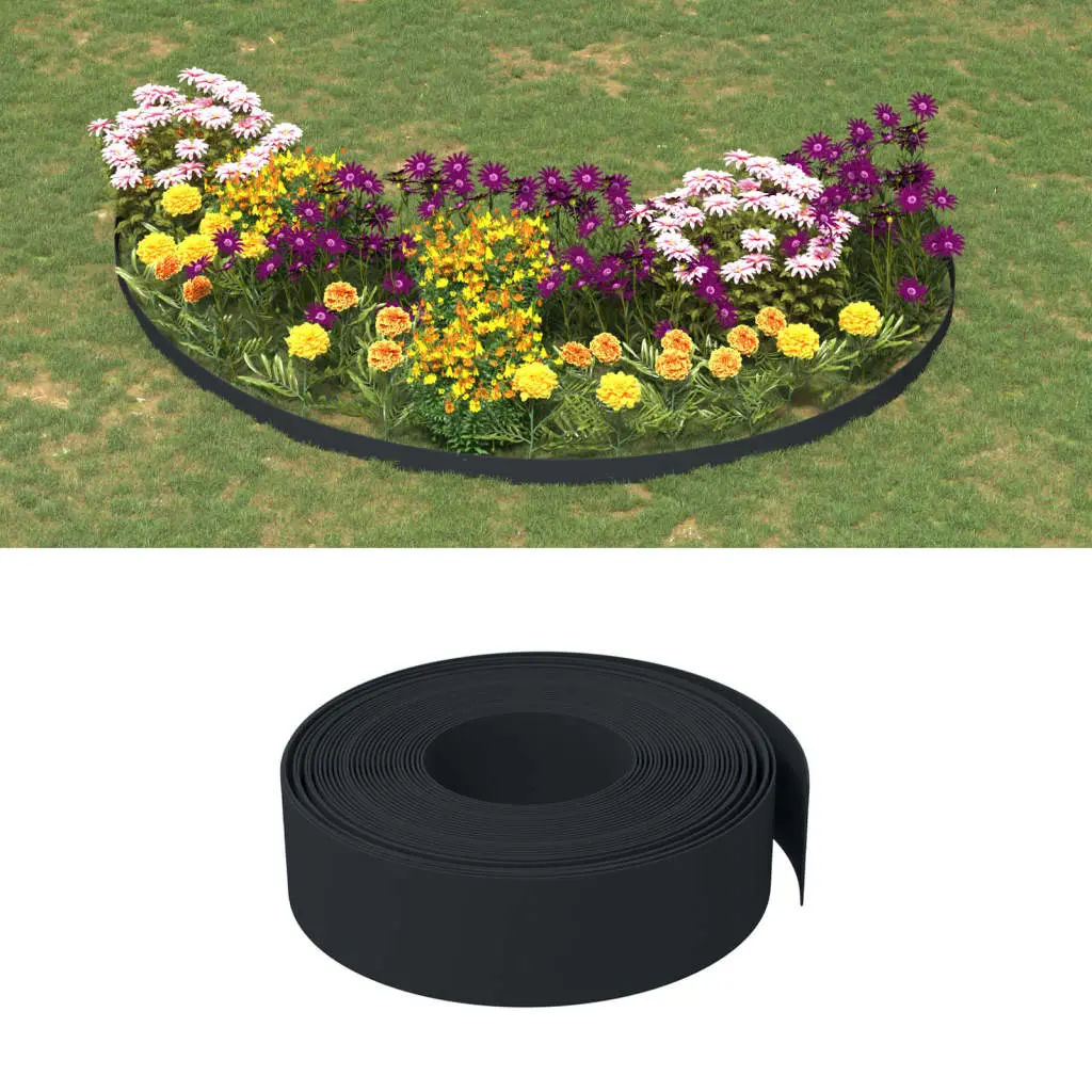 Lot de 4 bordure de jardin noir 10 X 15 cm – Prolenta Premium