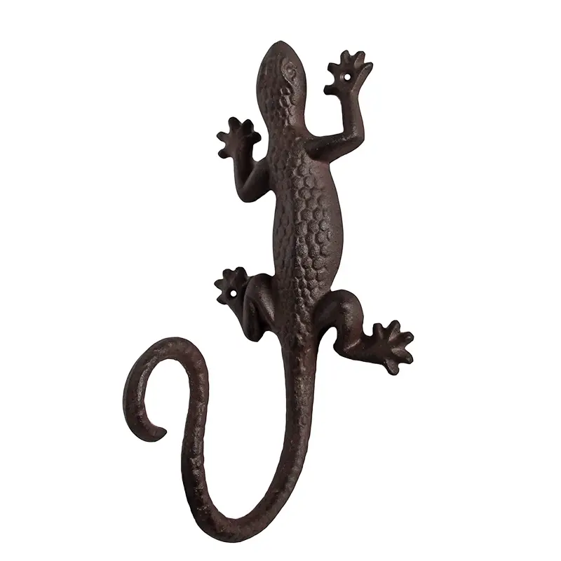 Grande salamandre déco fonte 27x15cm
