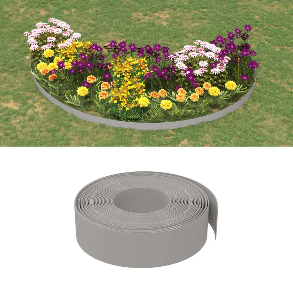 Lot de 4 bordure de jardin gris 10 X 15 cm – Prolenta Premium