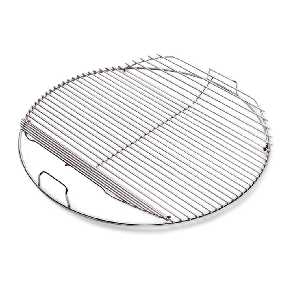 Grille de cuisson articulée en inox pour barbecue 57cm