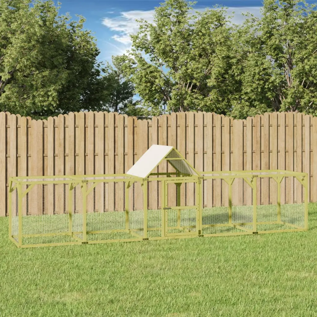 Grand poulailler enclos bois de pin 5x1m pour élevage en extérieur – ComfortXL Outdoor Living