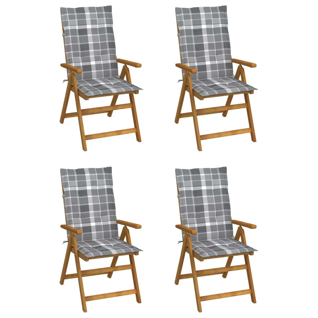 Lot de 4 Chaise bois composite Washington Terrace Gris 57 X 69 X 111 cm – P87209G
