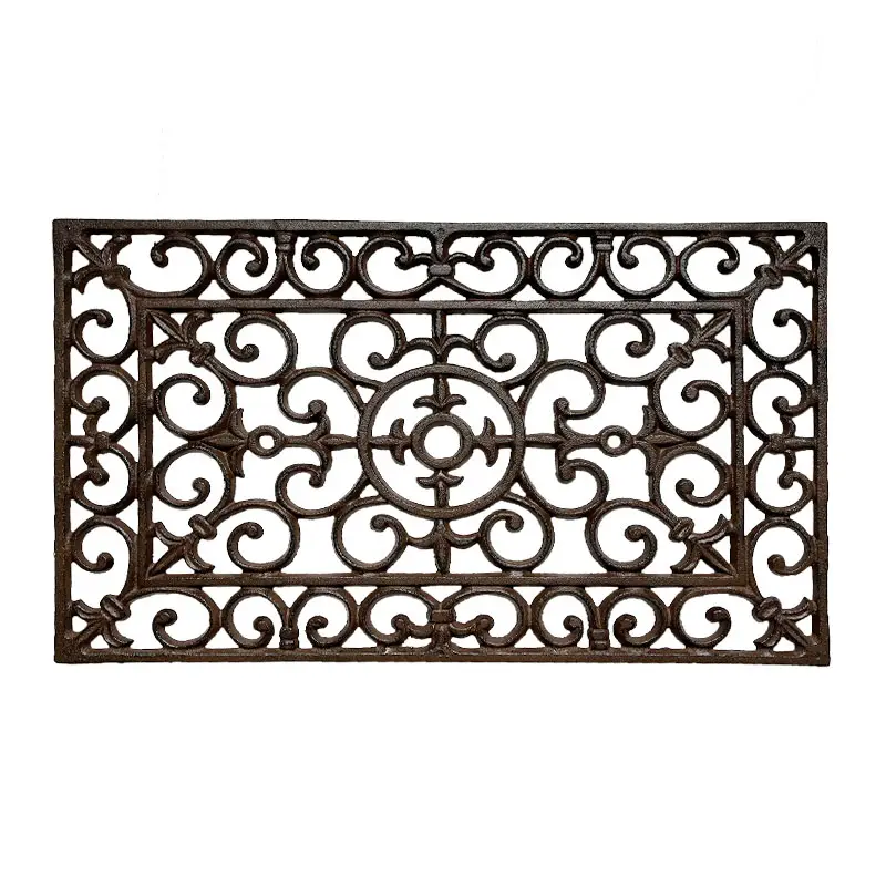 Gratte pieds fonte marron 35x57cm