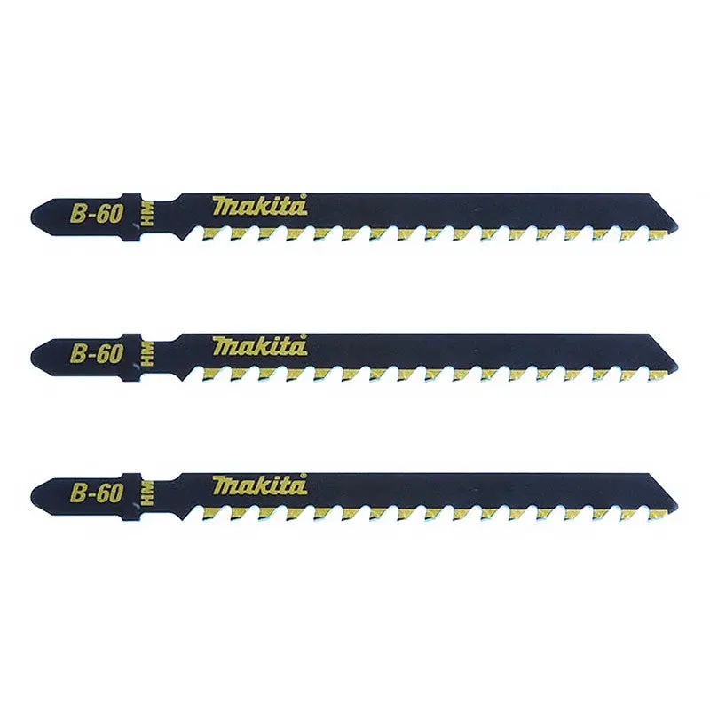Lot de 3 Lames de scie sauteuse MAKITA B-06890 pour epoxy, plaque de plâtre, fibrociment et MDF Makita