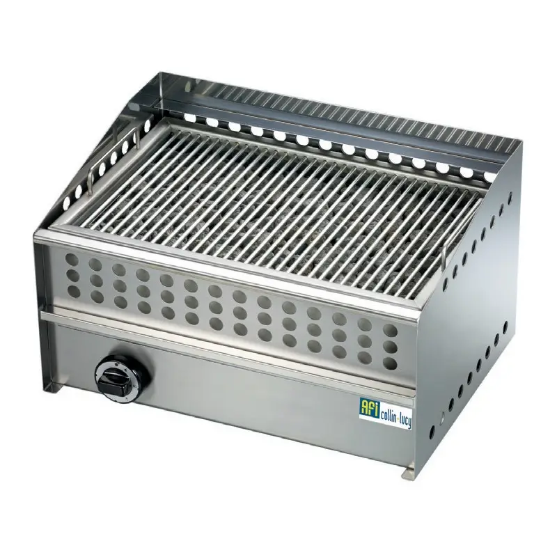 Grill de Cuisson Inox au Gaz avec Poignées