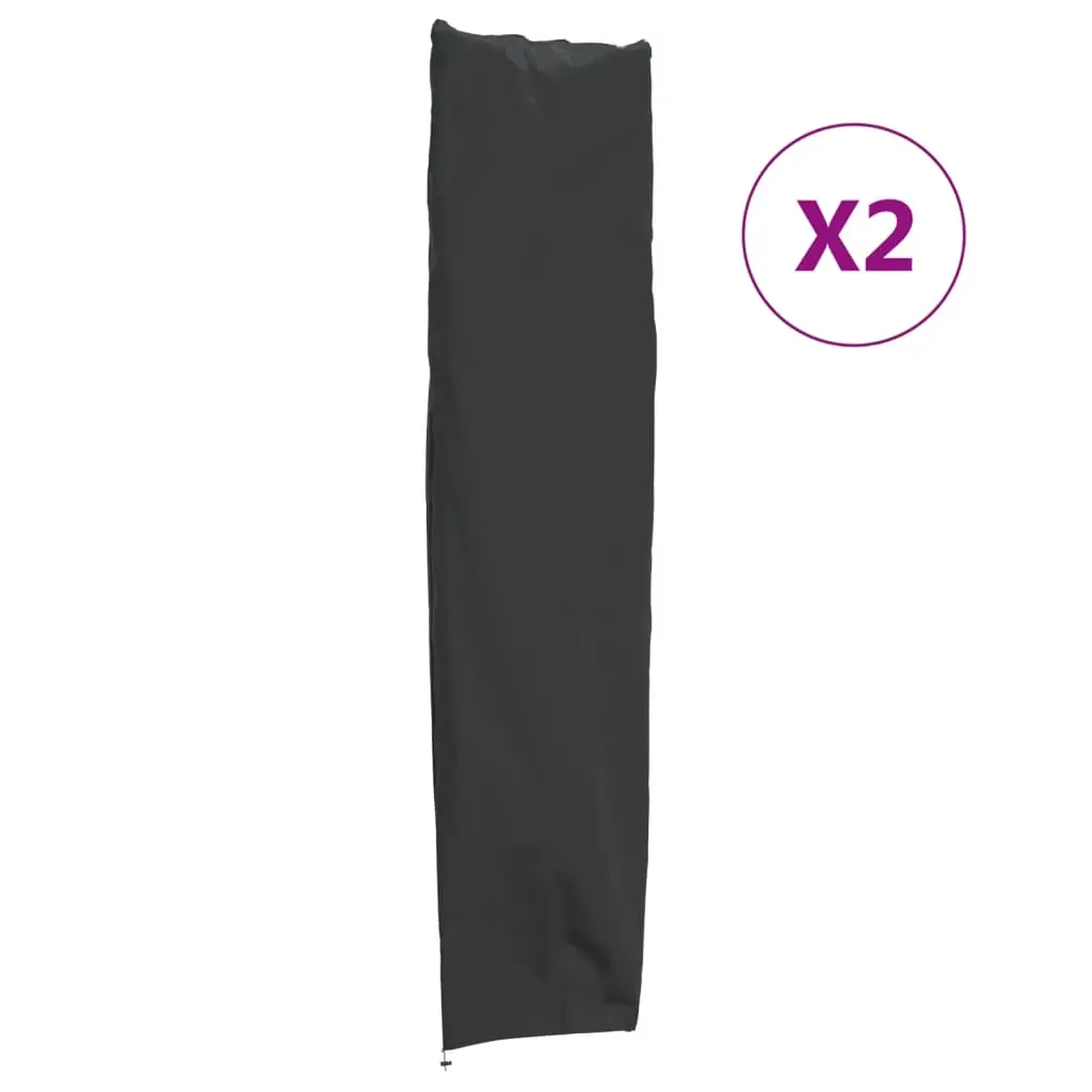 Lot de 2 Housses de parapluie de jardin – Housses de protection 240×57/57 cm 420D