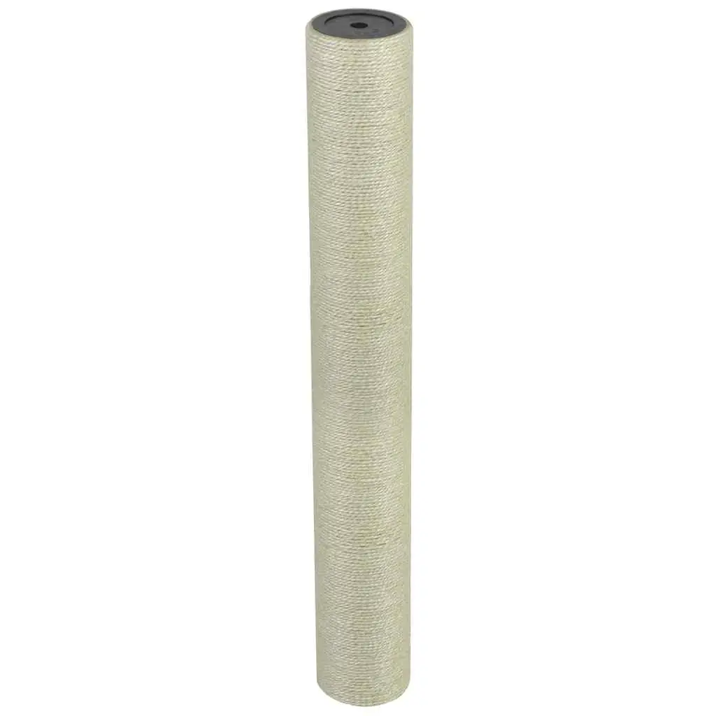 Grand Poteau Griffoir Chat Sisal Naturel Remplacement Arbre à Chat 60×8 cm Beige