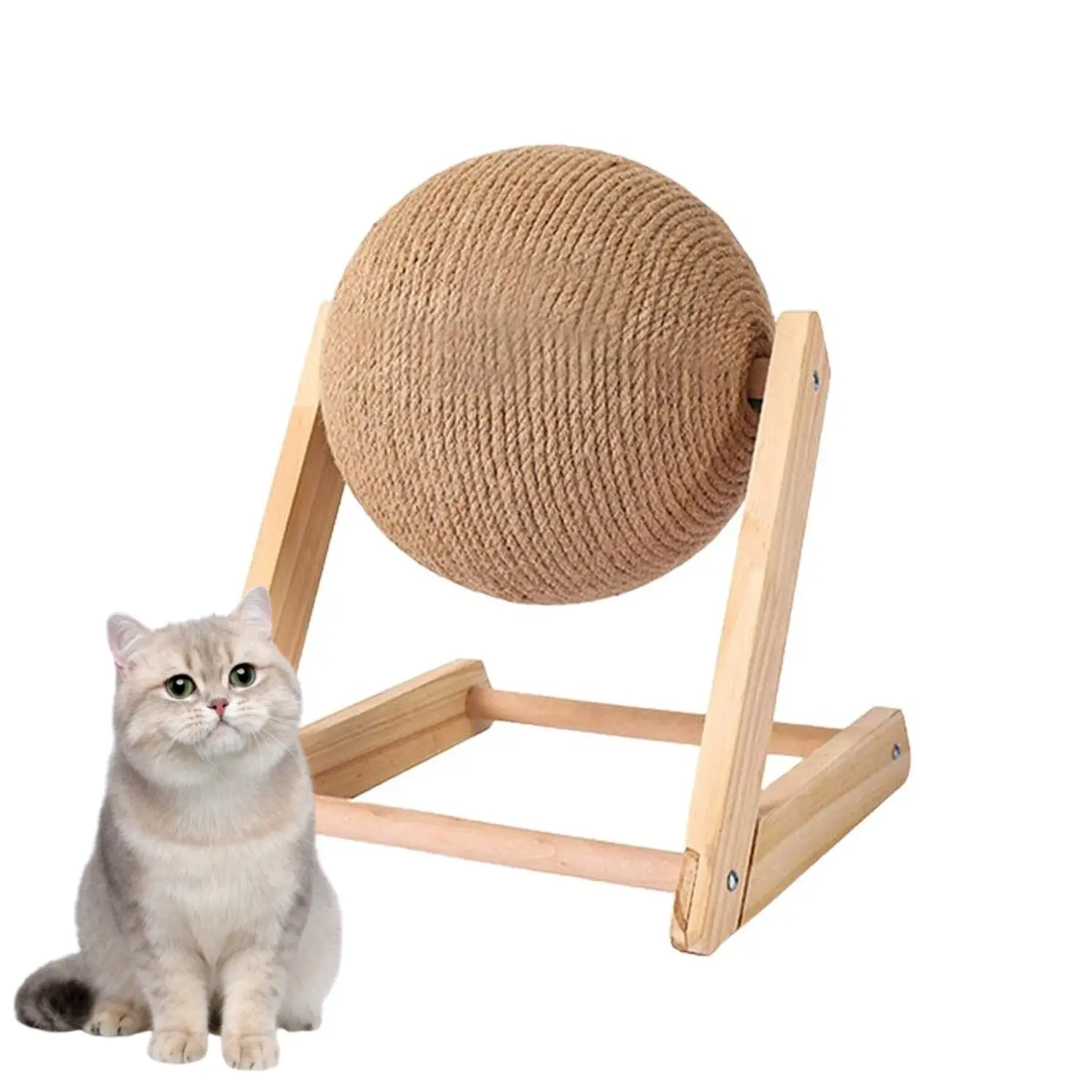 Grattoir Bois et Sisal pour Chat