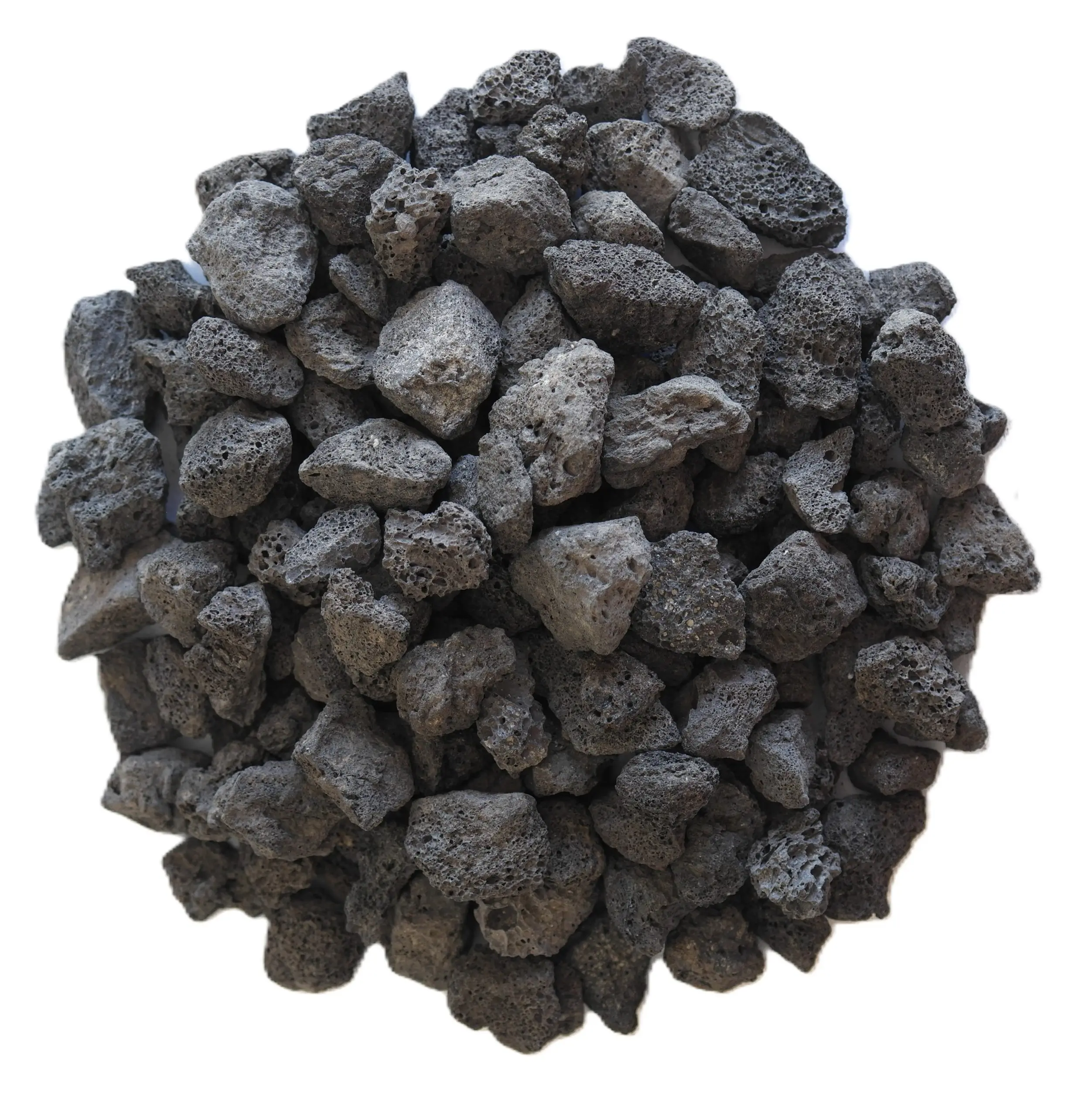 Lot de 4 sacs de 20 L de pouzzolane noire 7/15