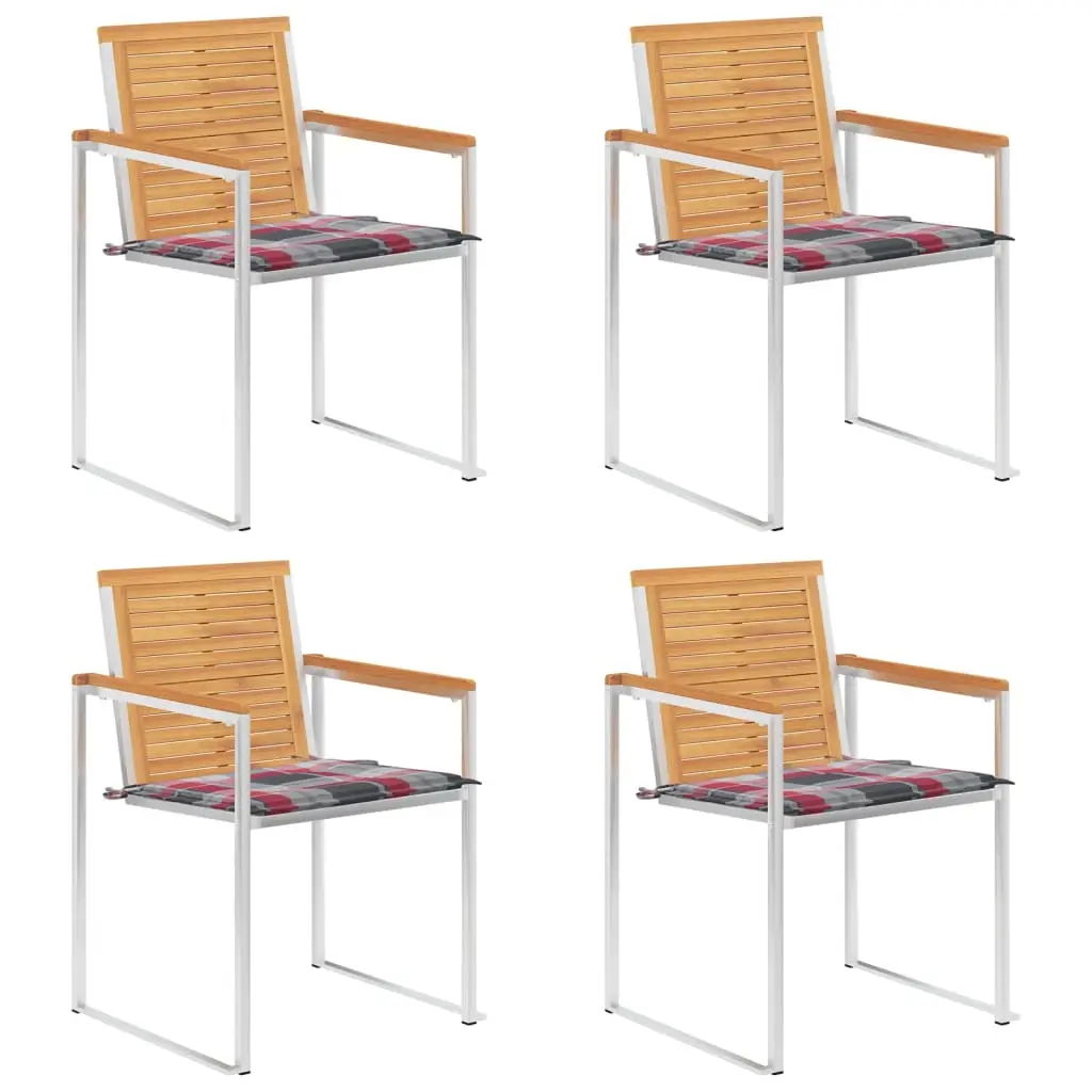 Lot de 4 Chaise bois composite Alessandro-Giovanni Rouille 60 X 56 X 85 cm – P87209R