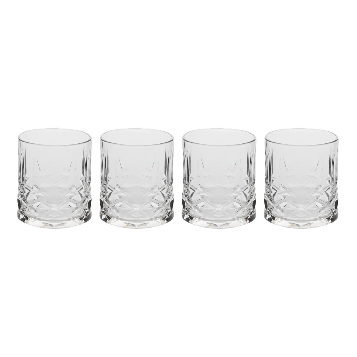 Lot de 4 Verres à Cocktail Bas «Gaspard» 35cl Transparent