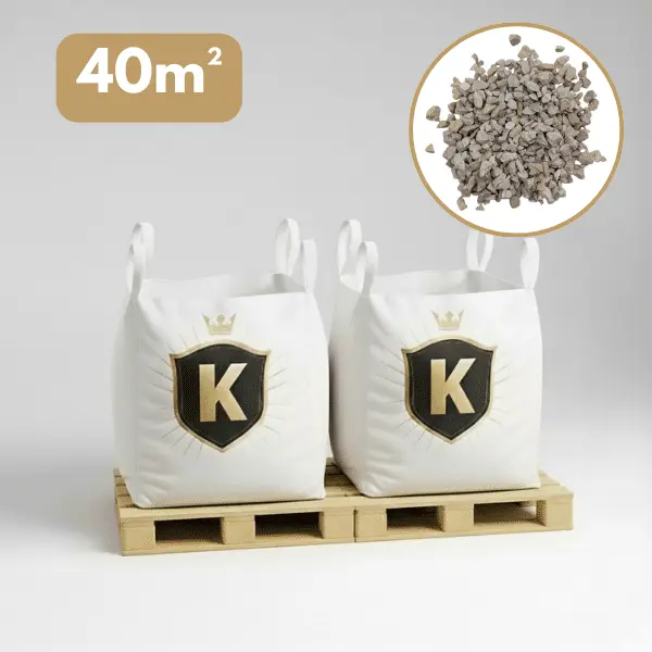 Gravillons calcaire blanc 6/16 mm – Pack 2 Big Bag +/
