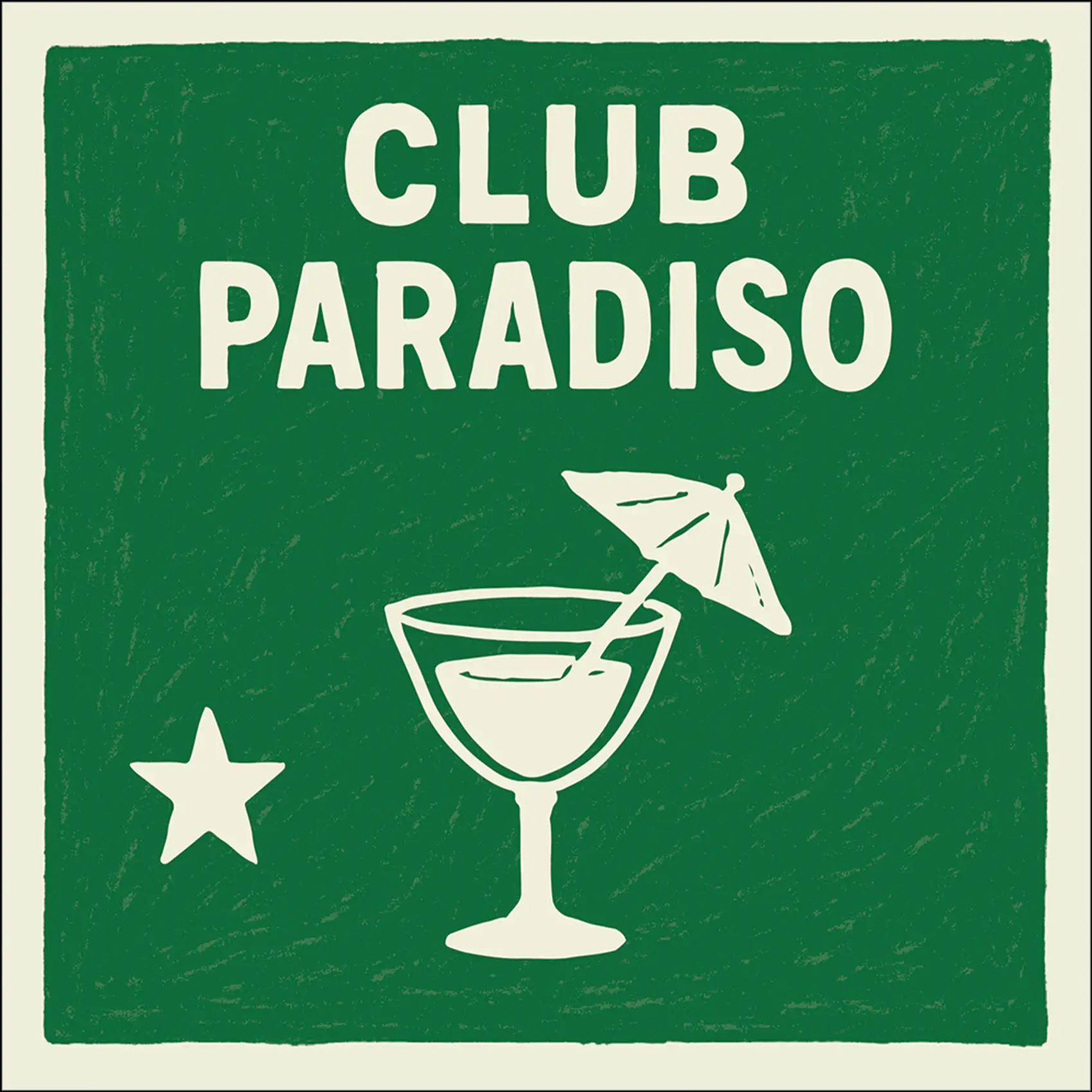 Lot de 20 serviettes papier club paradiso – OPJET – Papier – Vert