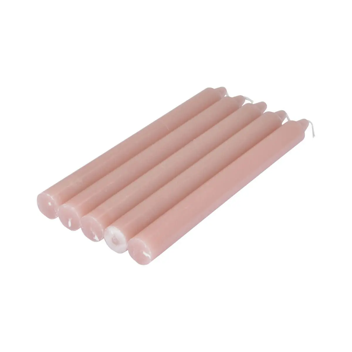 Lot de 5 Bougies Chandelier «Essentiel II» 19cm Rose Poudré