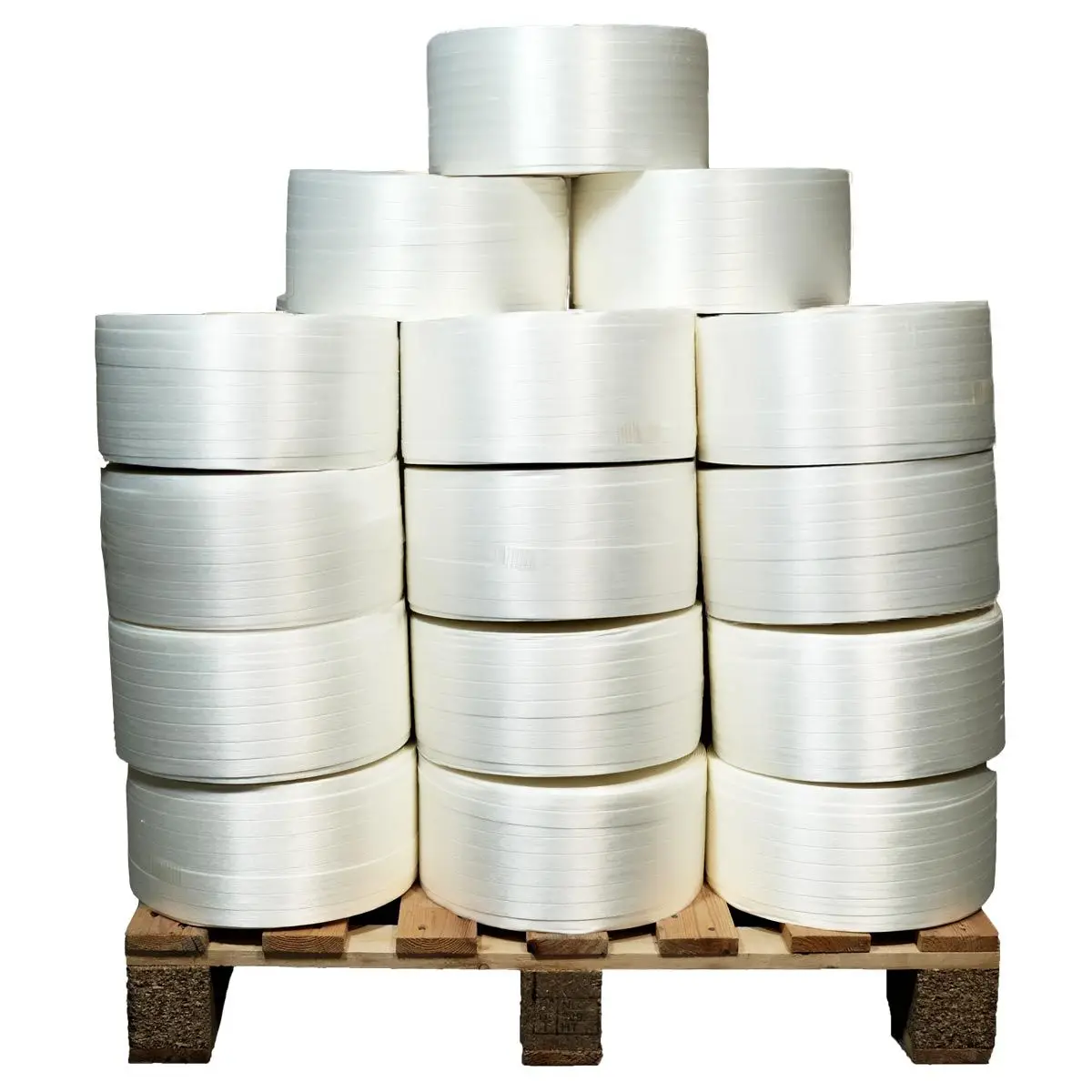 Lot de 38 Feuillards de cerclage fil à fil LFF4 13 mm x 1100 m dont 8 OFFERTS – Feuillard Haute Résistance 375kg TECPLAST