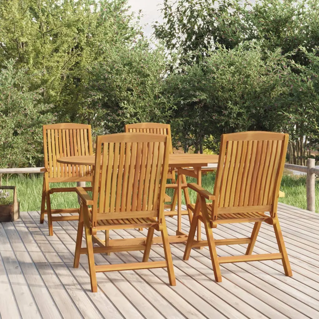 Lot de 4 Chaise bois composite Bluffdale Naturel 60 X 74,5 X 104 cm – P87209N