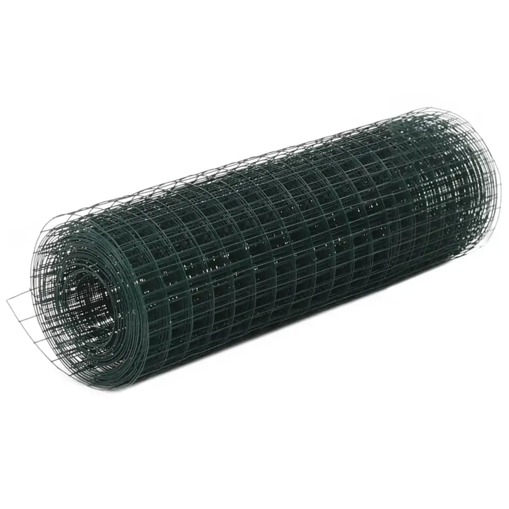 Grillage Poule Clôture Rigide PVC Protection Jardin 25mm 10×0,5m