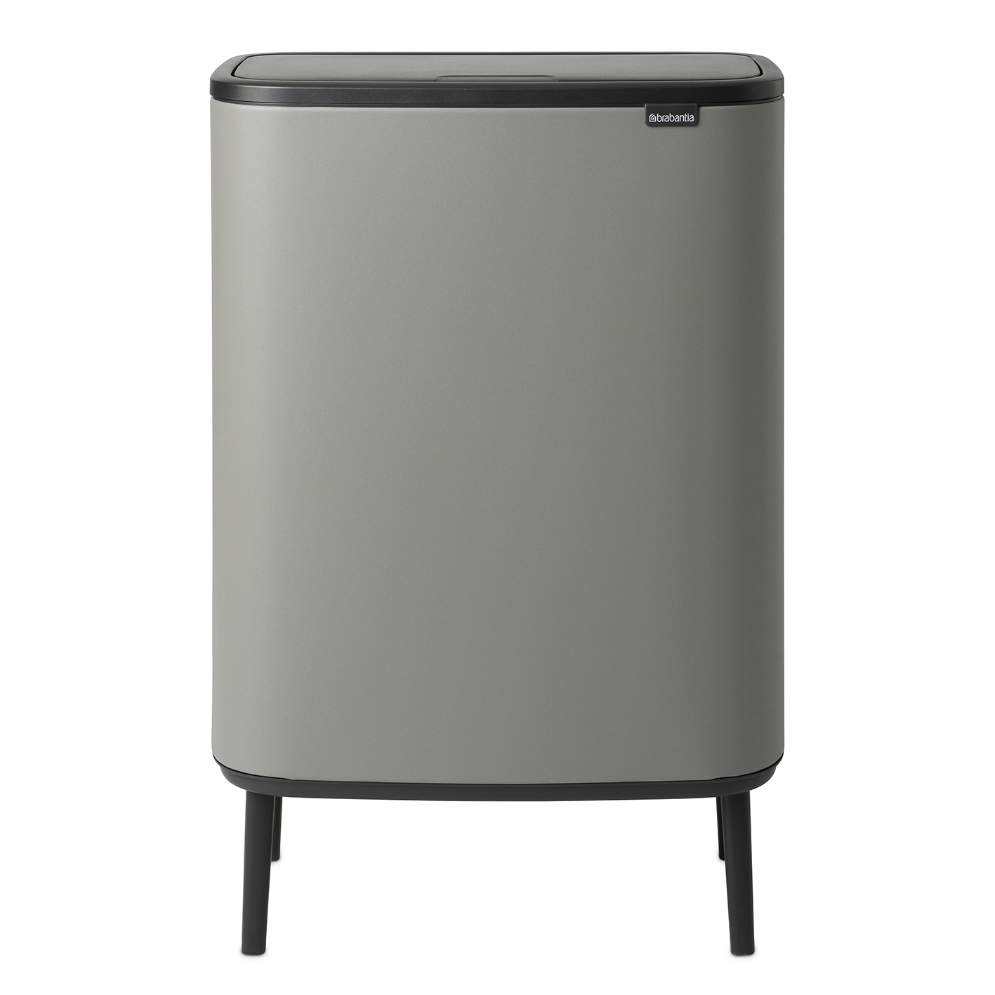 Bo touch bin high 60 L.k1{font-size:18px}Mineral concrete grey