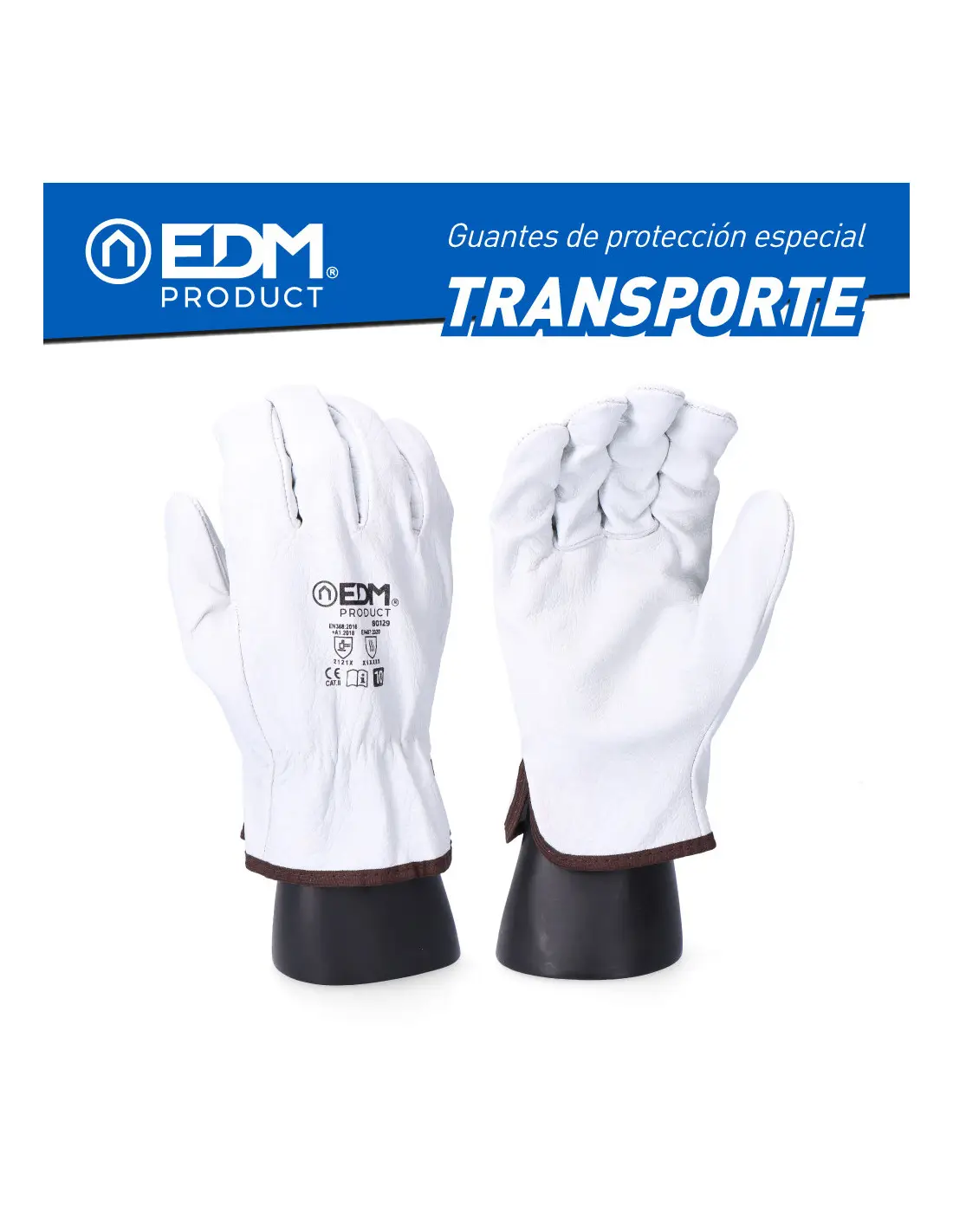 Gant Cuir Transport T7 Protection Robuste En Cuir Fleur