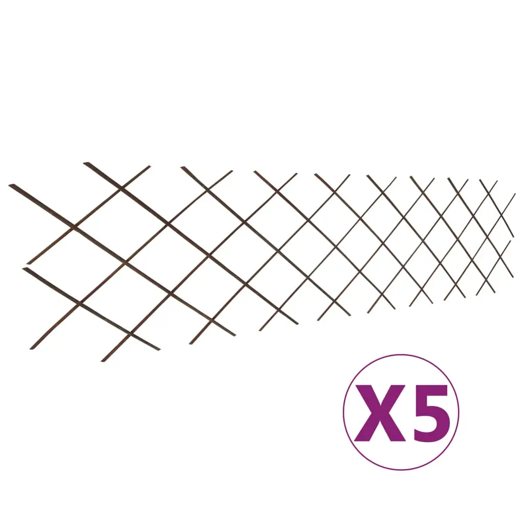 Lot de 5 Clotures – palissades Valdir Naturel L. 0 X H. 60 – P87209N