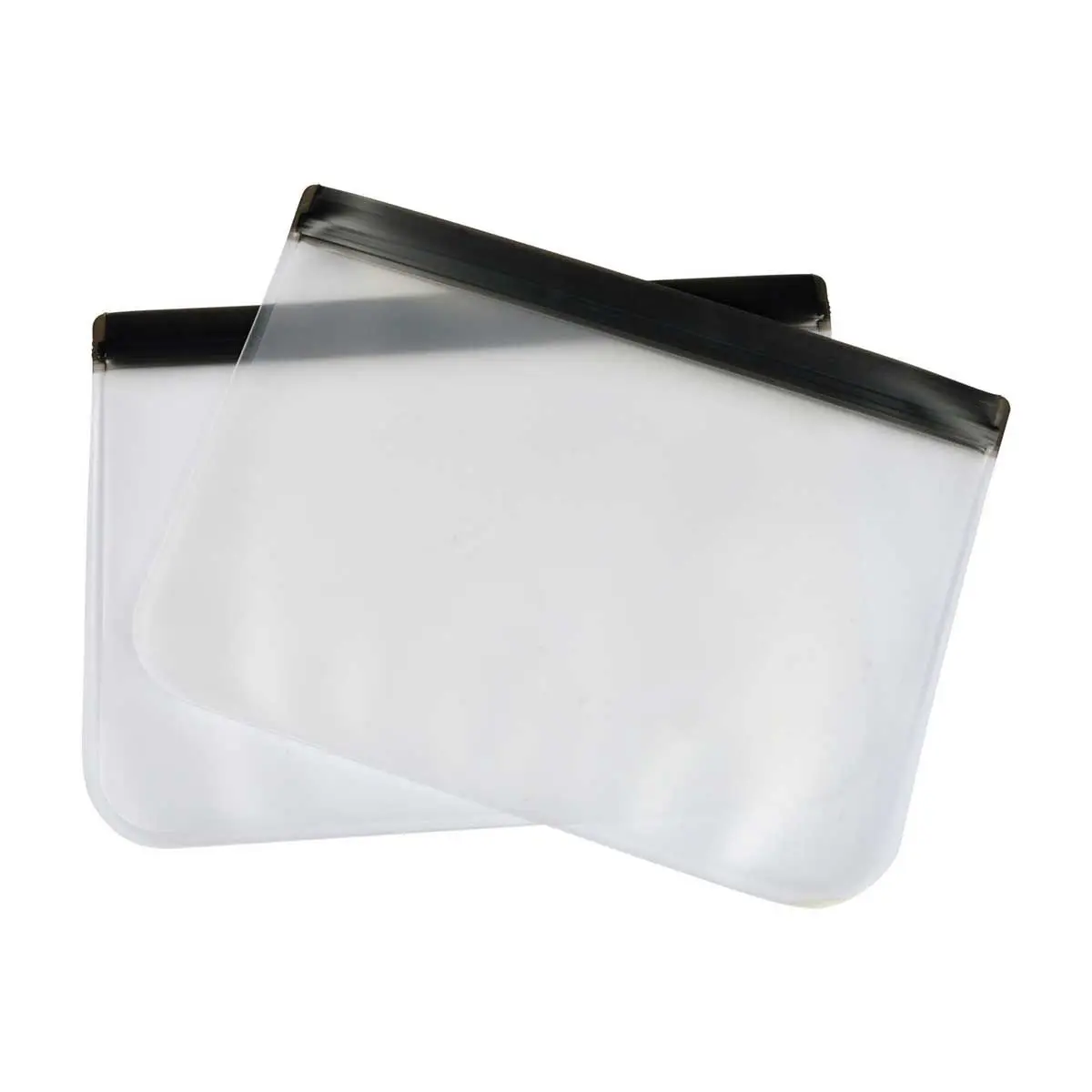 Lot de 2 Sacs Alimentaires «Réutilisables» 1,5L Transparent