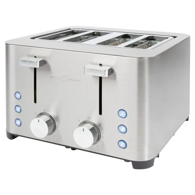 Grille pain 4 fentes en acier inoxydable PC