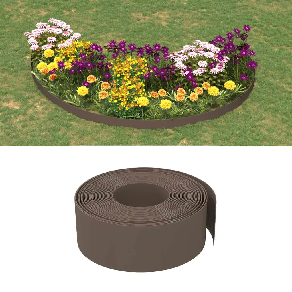 Lot de 4 bordure de jardin brun 10 X 20 cm – Prolenta Premium