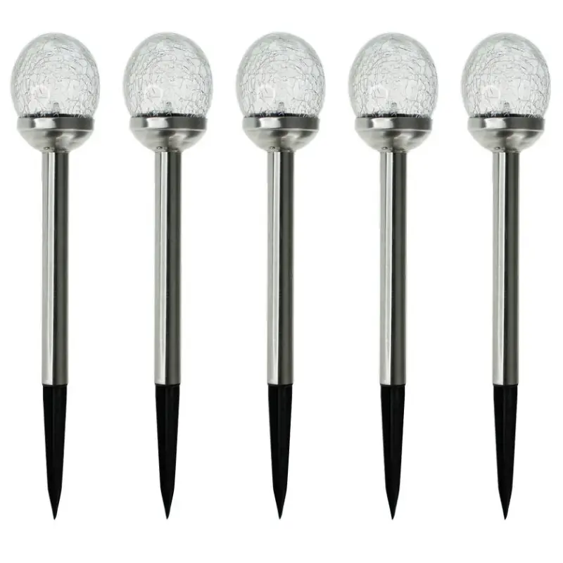 Lot de 5 balises solaire Perle de rosée – Watt & Home