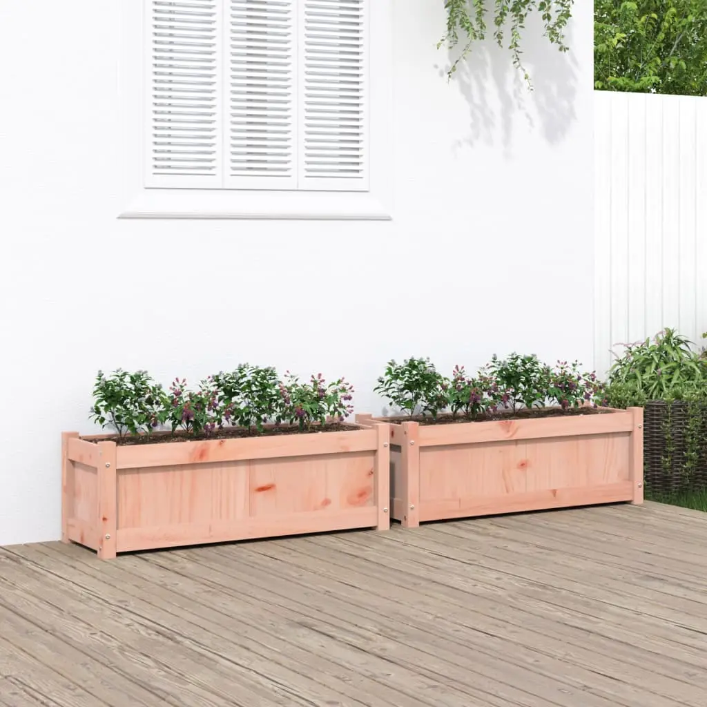 Lot de 2 Jardiniere plastique David Lee Brun 90 X 31 X 31 cm – P95016B