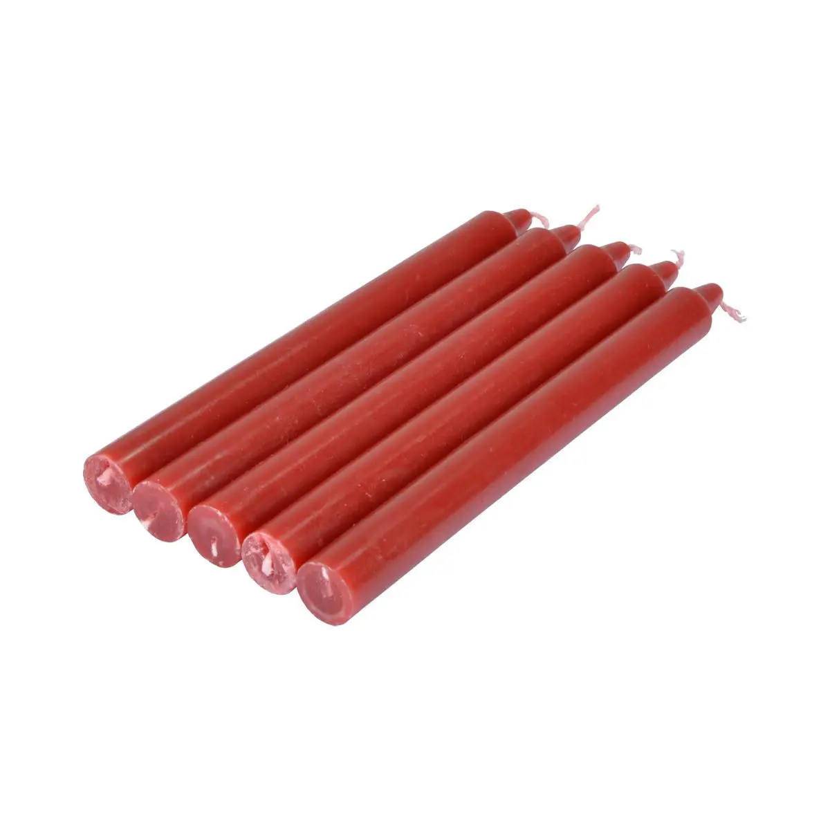 Lot de 5 Bougies Chandelier «Essentiel II» 19cm Rouge